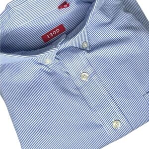 ~ IZOD Men's Blue Striped Shirt Size 2XL